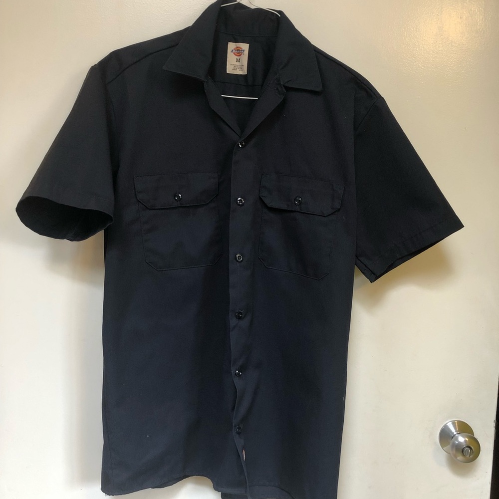 Dickies Size L work shirt in navy.
